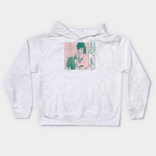 Alyssa Milano / / 80s Aesthetic Design Kids Hoodie by unknown_pleasures